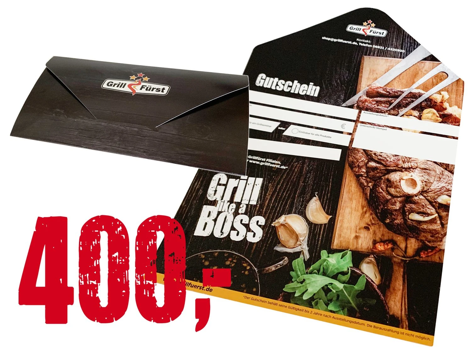 Grillfürst Geschenkgutschein 400€ 1 Grillfürst Geschenkgutschein 400€