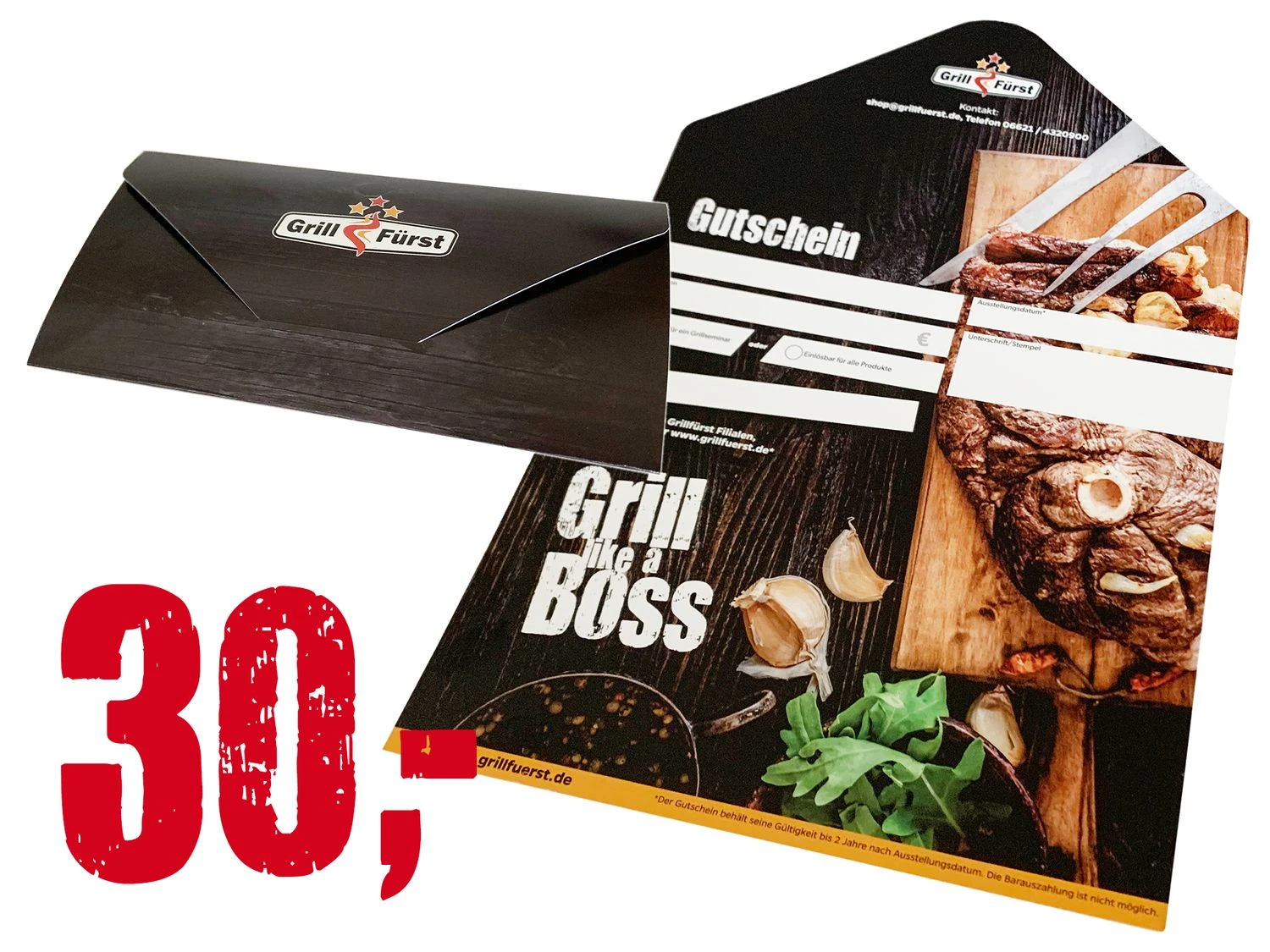 Grillfürst Geschenk Gutschein 30€ 1 Grillfürst Geschenk Gutschein 30€
