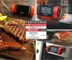 GrillEye Pro Plus Smart Bluetooth Grillthermometer Mit Cloud Funktion