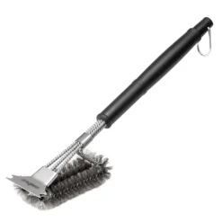 Grillfürst Reinigungsset Für Edelstahlgrills Mit Edelstahl Grillbürste Inkl. Schaber, Grillreiniger Spezial Lösung Und Power-Schaumreiniger