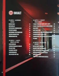 Eintracht Grillbuch - Rhöner Heimat Griller -BBQ Zubehoer Verkaufsgeschäft 20549 Eintracht Grillbuch Inhalt 1