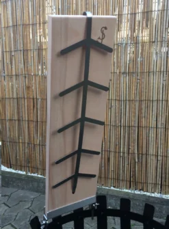 Flammlachsbrett Buche 140mm Klemm-Variante Mit 11mm Nut -BBQ Zubehoer Verkaufsgeschäft 20977 Flammlachsbrett 140mm Klemm