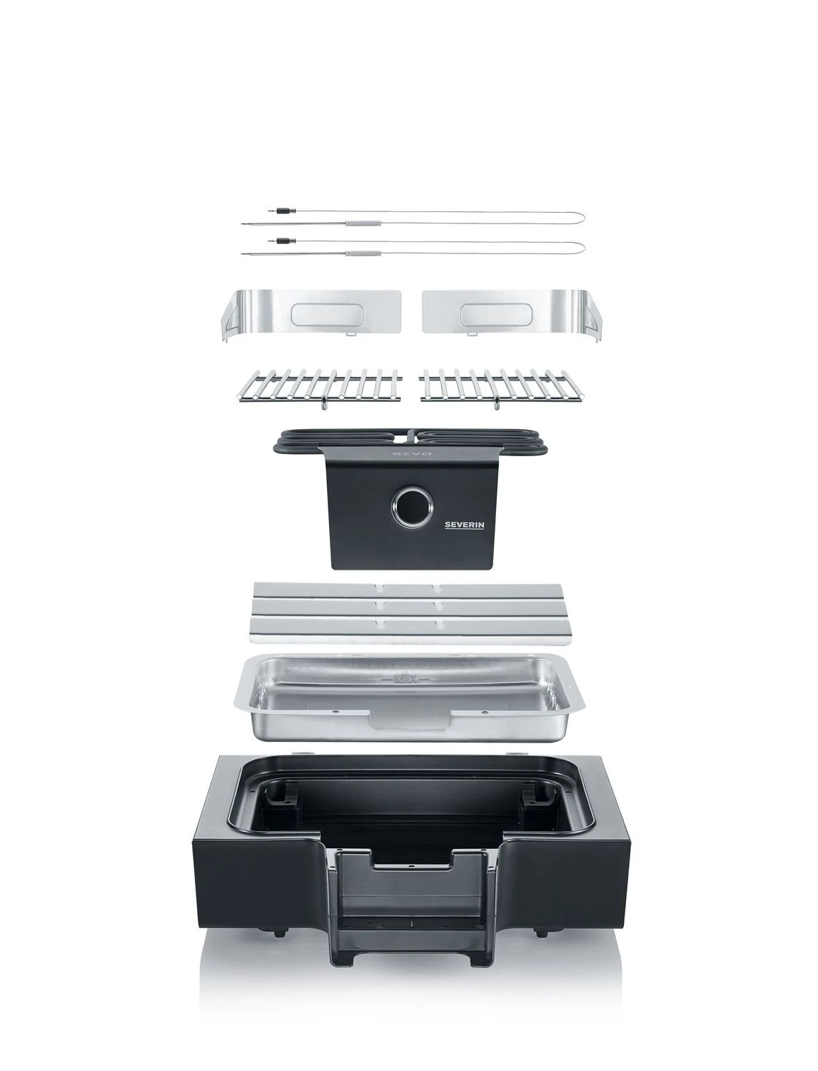 Severin Elektrogrill SEVO GS - Boost Zone 500°C - Mit Grillwagen - 3.000 W 11 Severin Elektrogrill SEVO GS - Boost Zone 500°C - Mit Grillwagen - 3.000 W – Bild 11