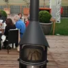 Girse Grillkamin Edelstahl Duo Exclusiv Typ 3 / Schwarz