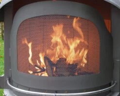 Girse Funkenflugtür Für Typ 1 Grillkamin / Grau