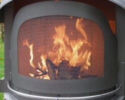 Girse Funkenflugtür Für Typ 2 Grillkamin / Grau