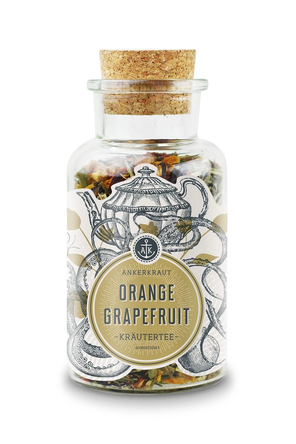 Ankerkraut Tee-Box "Mit Allen Wassern Gewaschen" - Mit Sencha Gojibeere, Nachthimmel, Orange Grapefruit 3 Ankerkraut Tee-Box "Mit Allen Wassern Gewaschen" - Mit Sencha Gojibeere, Nachthimmel, Orange Grapefruit – Bild 3