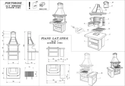 Palazzetti Grillkamin Portorose Inkl. Montagematerial -BBQ Zubehoer Verkaufsgeschäft Aufbauanleitung Palazzetti Portorose