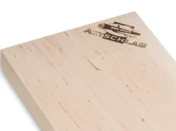 Axtschlag Flammlachsbrett Premium Line Kirsche - Klemmhalterung - Mit Patentierter Halterung Für Feuerstelle, Grillrost Und Gasgrill -BBQ Zubehoer Verkaufsgeschäft Axtschlag Flammlachsbrett Premium Line Birke Branding 1