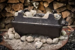 Grillfürst Dutch Oven Set BBQ Kastenform BK4 Aus Gusseisen - X-DEAL Inkl. Tragetasche / Aufbewahrungstasche, Gusseisen Pflege Und Deckelheber -BBQ Zubehoer Verkaufsgeschäft BBQ Kastenform Holzkohle