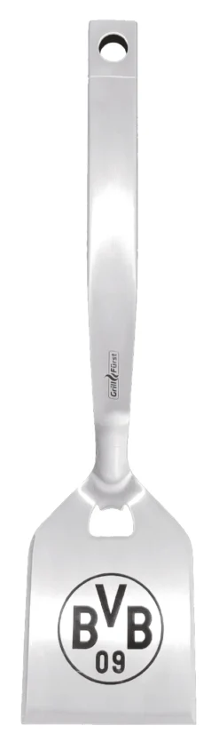 Grillfürst Premium Grillbesteck Set Mit Grillzange, -Wender Und -Gabel - Borussia Dortmund Edition In Geschenkverpackung -BBQ Zubehoer Verkaufsgeschäft BVB Premium Grillwender Edelstahl