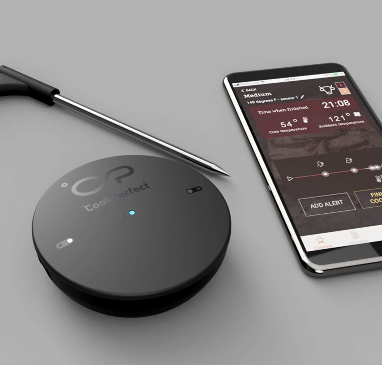 Big Green Egg CookPerfect Comfort Bluetooth Grillthermometer - Black Edition 5 Big Green Egg CookPerfect Comfort Bluetooth Grillthermometer - Black Edition – Bild 5