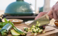 Big Green Egg Messerset -BBQ Zubehoer Verkaufsgeschäft Big Green Egg Kochmesser wuerfeln 117687