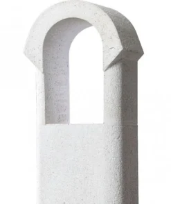 Buschbeck Gartenkamin Ambiente Weiß Mit Granitplatte -BBQ Zubehoer Verkaufsgeschäft Buschbeck Gartenkamin Ambiente Abzug