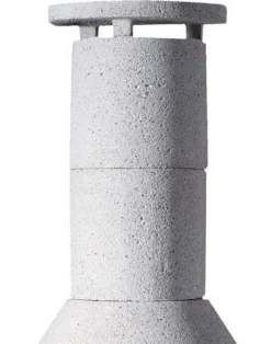 Buschbeck Gartenkamin Rondo Weiß Mit Kupferblende -BBQ Zubehoer Verkaufsgeschäft Buschbeck Grillkamin Rondo Abzug