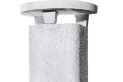 Buschbeck Gartenkamin San Remo Weiß-braun Mit Kupferblende -BBQ Zubehoer Verkaufsgeschäft Buschbeck Grillkamin San Remo Abzug