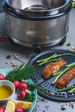 Cobb Grill Premier+ Gas Deluxe Gasgrill 50mbar - Inkl. Tragetasche, Grillplatte, Bratenrost -BBQ Zubehoer Verkaufsgeschäft Cobb Grill Premier Plus Gas Deluxe Griddle 4