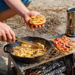 Fennek 4Fire - Mobiler 2-Zonen Grillrost -BBQ Zubehoer Verkaufsgeschäft Fennek 4Fire Grillrost Fruehstueck