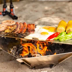 Fennek 4Fire - Mobiler 2-Zonen Grillrost -BBQ Zubehoer Verkaufsgeschäft Fennek 4Fire Grillrost Hexagon Spiegelei