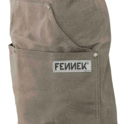 Fennek Grillschürze Grau - Imprägniert -BBQ Zubehoer Verkaufsgeschäft Fennek Grillschuerze grau Detail Tasche