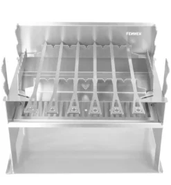Fennek Grillspießhalter-Set Edelstahl Für Fennek 2.0 -BBQ Zubehoer Verkaufsgeschäft Fennek Grillspiesshalter Set auf Grill
