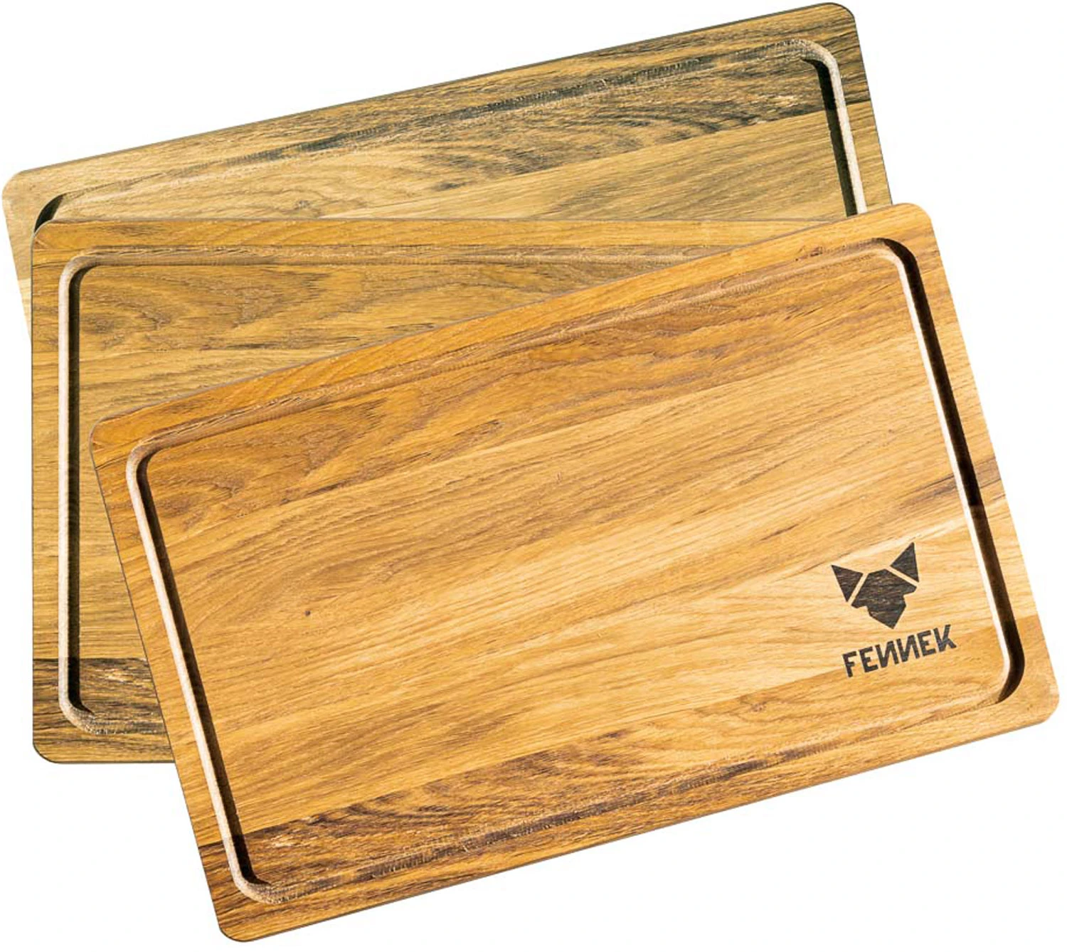 Fennek Schneidbrett Eiche - XL 40 X 25 X 2 Cm 2 Fennek Schneidbrett Eiche - XL 40 X 25 X 2 Cm – Bild 2