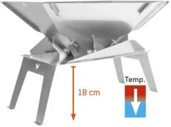 Fennek Stand Up! - Untergestell/Hitzeschutz Für Hexagon -BBQ Zubehoer Verkaufsgeschäft Fennek Standup Untergestell Hexagon Hitzeschutz