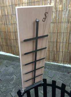 Flammlachsbrett Buche 140mm Schraub-Variante Mit 11mm Nut -BBQ Zubehoer Verkaufsgeschäft Flammlachsbrett 140mm Schraub