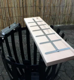 Flammlachsbrett Buche 140mm Schraub-Variante Mit 11mm Nut -BBQ Zubehoer Verkaufsgeschäft Flammlachsbrett 14cm Schraub