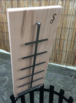 Flammlachsbrett Buche 190mm Schraub-Variante Mit 11mm Nut -BBQ Zubehoer Verkaufsgeschäft Flammlachsbrett 190mm Schraub