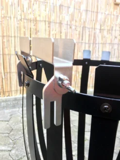 Grillfürst Flammlachsbrett Buche 14 X 50 Cm Schraub-Variante -BBQ Zubehoer Verkaufsgeschäft Flammlachsbrett Halterung 3