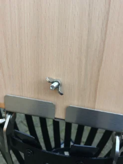 Flammlachsbrett Buche 140mm Schraub-Variante Mit 11mm Nut -BBQ Zubehoer Verkaufsgeschäft Flammlachsbrett Schrauben Hinten