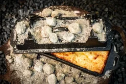 Grillfürst Dutch Oven Set BBQ Kastenform BK4 Aus Gusseisen - X-DEAL Inkl. Tragetasche / Aufbewahrungstasche, Gusseisen Pflege Und Deckelheber -BBQ Zubehoer Verkaufsgeschäft Gillfuerst Backform Lasagne