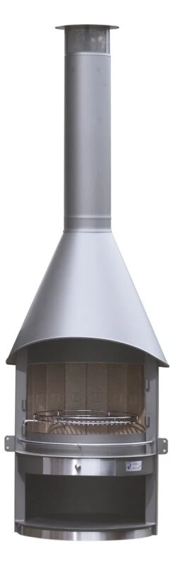 Girse Grillkamin Edelstahl Duo Exclusiv Typ 2 / Grau