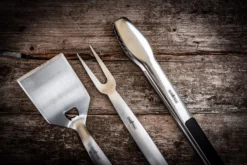 Grillfürst Premium Edelstahl Grillbesteck Set Mit Grillzange, -Wender Und -Gabel In Geschenkverpackung -BBQ Zubehoer Verkaufsgeschäft Grillbesteck Set Edelstahl