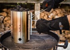 Grillfürst Anzündkamin Premium Edelstahl, Durchmesser 19 Cm, Höhe 30,5 Cm, Mit Sicherheitsgriff 12 Grillfürst Anzündkamin Premium Edelstahl, Durchmesser 19 Cm, Höhe 30,5 Cm, Mit Sicherheitsgriff -BBQ Zubehoer Verkaufsgeschäft Grillfuerst Anzuendkamin 2