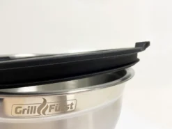 Grillfürst BBQ 3er Edelstahlschüssel Set Mit Glasdeckel -BBQ Zubehoer Verkaufsgeschäft Grillfuerst BBQ Schuessel Glasdeckel luftdicht