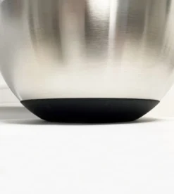 Grillfürst BBQ 3er Edelstahlschüssel Set Mit Glasdeckel -BBQ Zubehoer Verkaufsgeschäft Grillfuerst BBQ Schuessel Set Edelstahl Anti Rutsch Fuss