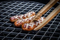 Grillfürst Grillzange Bambus, 60cm Extralang -BBQ Zubehoer Verkaufsgeschäft Grillfuerst Bambus Grillzange Bratwuerste