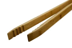 Grillfürst Grillzange Bambus, 60cm Extralang -BBQ Zubehoer Verkaufsgeschäft Grillfuerst Bambus Grillzange Detail