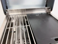 Grillfürst Grillplatte Gusseisen Für G201 Campinggrill/Wohnmobilgrill V2 - 32,8 X 22,8 Cm -BBQ Zubehoer Verkaufsgeschäft Grillfuerst Campinggrill geteilte Grillroste Grillplatte