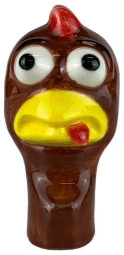 Grillfürst Chicken Heads /Porzellan Hühnerköpfe - 3er Set -BBQ Zubehoer Verkaufsgeschäft Grillfuerst Chicken Head Stielauge