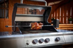 Grillfürst Universal Drehspieß / Rotisserie Set Aus Edelstahl Mit Motor Für über 30 Versch. Grillgeräte -BBQ Zubehoer Verkaufsgeschäft Grillfuerst Drehspiess Rotisserie Spiess Forken 2 1