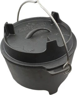 Grillfürst Dutch Oven Set BBQ Edition DO6 - X-DEAL Inkl. Tragetasche / Aufbewahrungstasche, Gusseisen Pflege Und Deckelheber