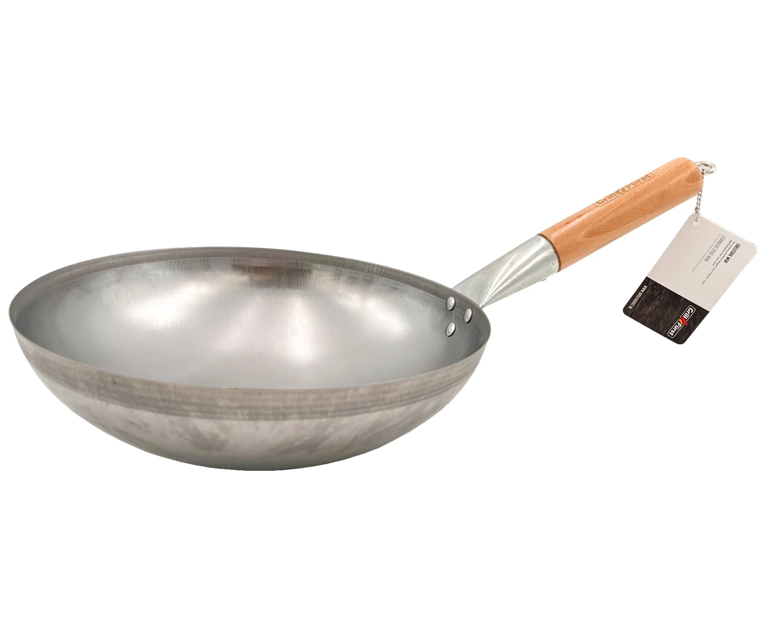 Grillfürst Edelstahl Wok Ø 30 Cm Mit Wokring Für Seitenkocher / Grillrost 1 Grillfürst Edelstahl Wok Ø 30 Cm Mit Wokring Für Seitenkocher / Grillrost