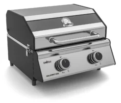 Grillfürst G201E 2-Brenner Gasgrill Portabel V2 - Wohnmobilgrill - 30mbar (EU-Gasgrill) -BBQ Zubehoer Verkaufsgeschäft Grillfuerst Gasgrill Campinggrill G201 tragbar
