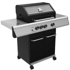 Grillfürst G310G Grill Control Edition 3-Brenner Gasgrill Mit Grill, Control, Hochtemperaturbrenner Und Gusseisen Rosten -BBQ Zubehoer Verkaufsgeschäft Grillfuerst Gasgrill G310G seitlich