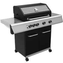 Grillfürst G410E Grill Control Edition 4-Brenner Gasgrill Mit Grill Control, Hochtemperaturbrenner Und Edelstahl Rosten -BBQ Zubehoer Verkaufsgeschäft Grillfuerst Gasgrill G410E seitlich