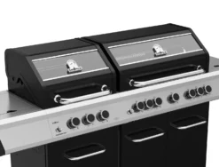 Grillfürst G750G Grill Control Edition 7-Brenner Doppelkammer - Gasgrill Mit Grill Control, Hochtemperaturbrenner, Seitenkocher, Heckbrenner Und Gusseisen Rosten -BBQ Zubehoer Verkaufsgeschäft Grillfuerst Gasgrill Premium G750G Doppelkammer Gasgrill Garraum 4 1674134474