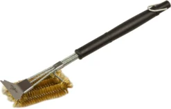 Grillfürst Reinigungsset Für Gussroste Mit Messing Grillbürste Inkl. Schaber, Grillreiniger Spezial Lösung Und Gusseisen Pflegespray